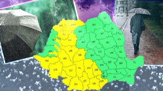Atenționare de ploi, grindină și vijelii &icirc;n 20 de județe! Harta zonelor afectate de vremea rea
