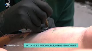 VIDEO Persoanele sub 18 ani nu mai au voie să își facă tatuaje și piercinguri, chiar dacă au acordul părinților