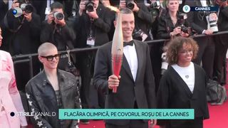 VIDEO Flacăra olimpică a luminat pe covorul roșu de la Cannes. Torța a fost cărată de campioni ai sporturilor paralimpice