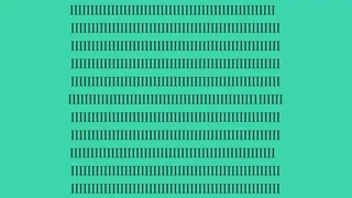 Cel mai simplu test IQ. Poți să găsești cifra 1 în iluzia optică de mai jos în maxim 8 secunde?