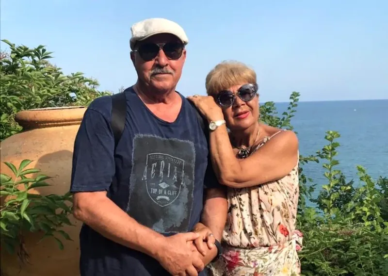 Costel Constantin şi soţia sa, Mihaela Constantin