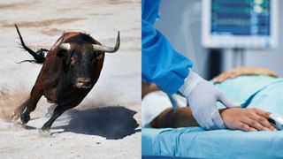 VIDEO A încercat să ademenească un taur, dar a ajuns de urgență la spital. Bărbatul s-a crezut toreador