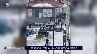 VIDEO Prăpăd în Italia! Imagini apocaliptice cu stratul de grindină de 40 de centimetri care s-a depus în Torino