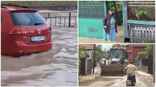 VIDEO Coșmar în Vestul țării. Mai multe localități au fost lovite de furtuni și viituri