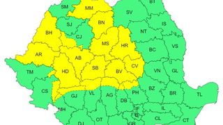 Alertă meteo pentru jumătate din țară. HARTA unde lovesc vijeliile