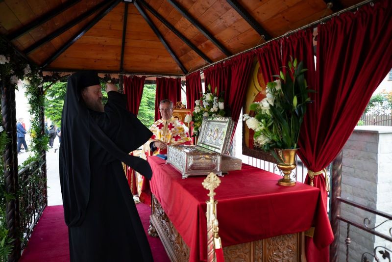 Moaștele sfântului mucienic Ioan Rusul, aduse în Capitala României