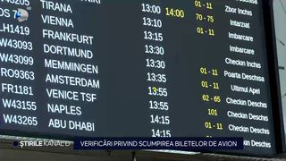 VIDEO Verificări privind scumpirile biletelor de avion! Ce pot păți companiile aeriene dacă se dovedește că au crescut ilegal prețurile pentru serviciile lor?