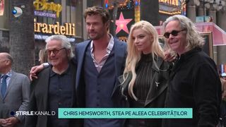 VIDEO Chris Hemsworth și-a &icirc;ndeplinit un vis! Actorul a primit o stea pe Aleea Celebrităților