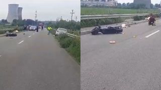 Accident mortal în orașul Turceni! Un bărbat pe trotinetă, acroșat de un microbuz