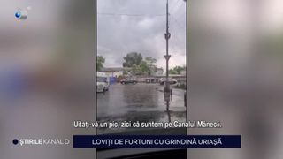 VIDEO Rupere de nori în România! Furtunile cu grindină au făcut ravagii în țară