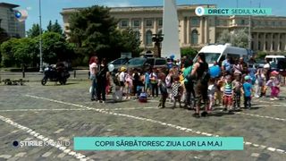 VIDEO Copiii sărbătoresc ziua lor la M.A.I! S-au deschis porțile pentru ei 