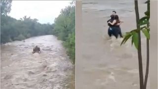 Ultima &icirc;mbrățișare &icirc;nainte de a fi luați de ape &icirc;n Italia