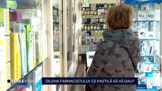 VIDEO Dilema farmacistului: „Ce pastilă să vă dau?”. Oamenii se tratează mai mult singuri la farmacie