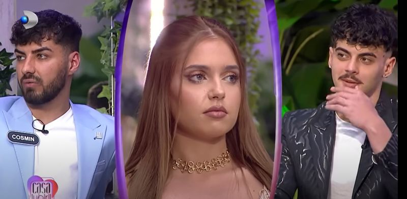  Cosmin, cu zâmbetul până la urechi când Andreea Mantea a vorbit despre revenirea Patriciei în „Casa iubirii”