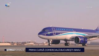 VIDEO S-a inaugurat prima cursă comercială București-Baku. C&acirc;t durează zborul