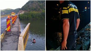 Un TIR a căzut în Dunăre de pe un viaduct. Ce s-a întâmplat cu șoferul