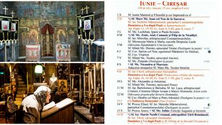 Calendar ortodox iunie 2024 - biserica