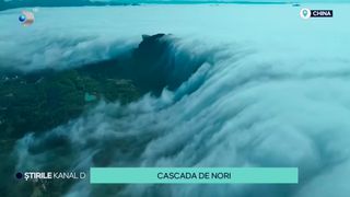 VIDEO Cascada de nori în China. Din ce cauze apare acest fenomen?