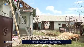 VIDEO Grindina a lovit ca trenul! „Am crezut că a venit sfârșitul lumii!”