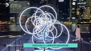 VIDEO Festivalul luminii în Singapore! Până când va dura evenimentul?