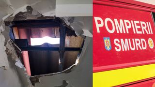 Două copile au căzut din podul unei case, după ce tavanul s-ar fi prăbușit. Fetițele de 5, respectiv 7 ani au fost transportate la spital