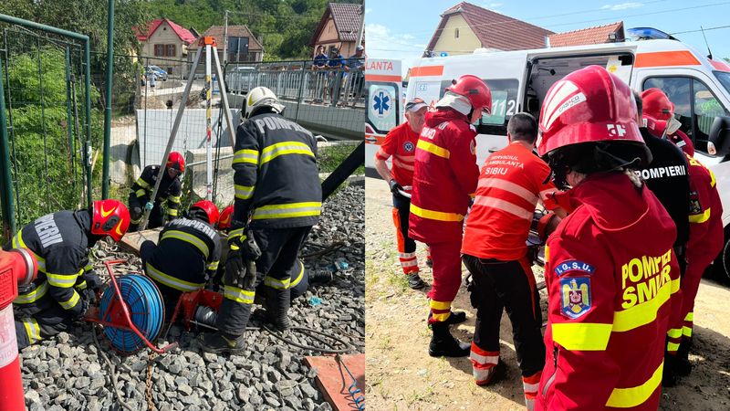 isu sibiu, canalizare, barbat mort