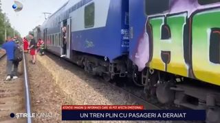 tren deraiat, tren calatori, tren cfr