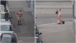 VIDEO Cine este culturistul român de 26 de ani care și-a ucis iubita cu toporul în Viena și apoi a plecat dezbrăcat și înarmat pe străzi