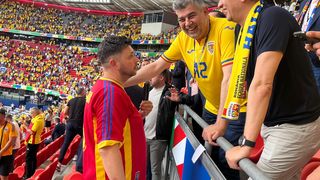 Premierul Marcel Ciolacu, &icirc;n tribune la Euro 2024&nbsp;