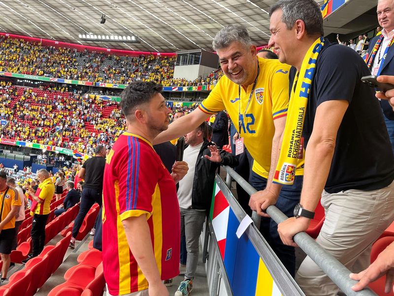 Premierul Marcel Ciolacu, în tribune la Euro 2024 