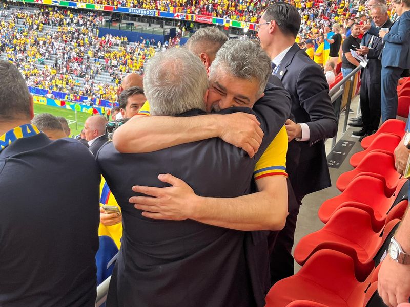 Premierul Marcel Ciolacu, în tribune la Euro 2024 