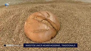 VIDEO Investiție unică: moară modernă, dar ca pe vremuri 