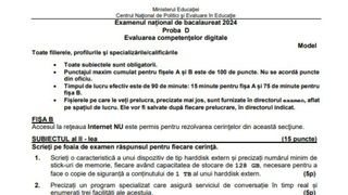 Subiecte competente digitale BAC 2024 - model