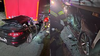 Accident cutremurător pe A1! Un tânăr de 22 de ani a murit după ce mașina în care se afla a intrat într-un TIR