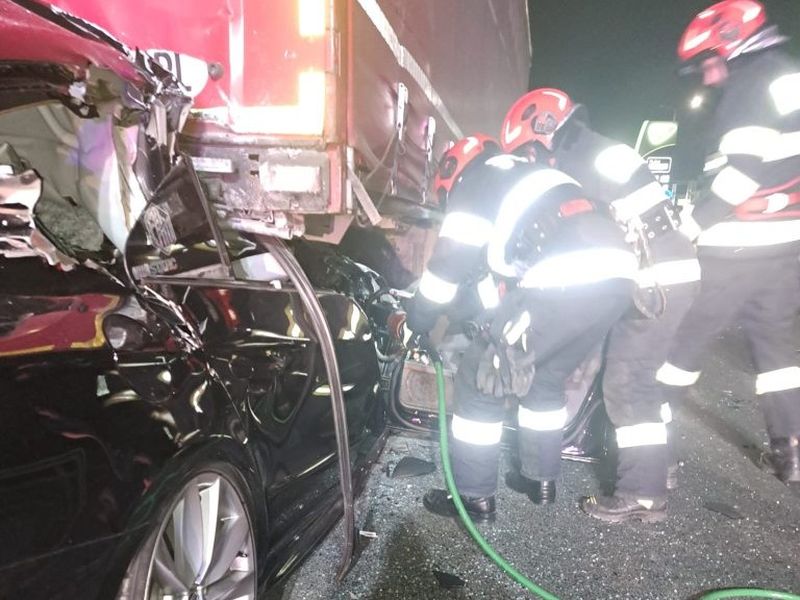 accident A1, tanar mort, tragedie, accident TIR