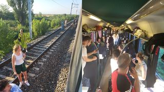 Au rămas pe câmp, după ce trenul s-a defectat. Oamenii au îndurat condiții greu de imaginat, de la temperaturi extreme până la lispa apei. "S-au bătut noi recorduri"
