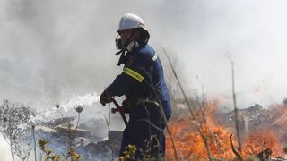 VIDEO Incendii în Grecia. Focurile de lângă Atena, ținute sub control