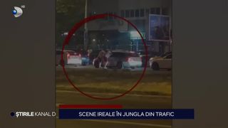 VIDEO Scene ireale în jungla din trafic! O șicanare în trafic a dus la un conflict violent și la amenințări