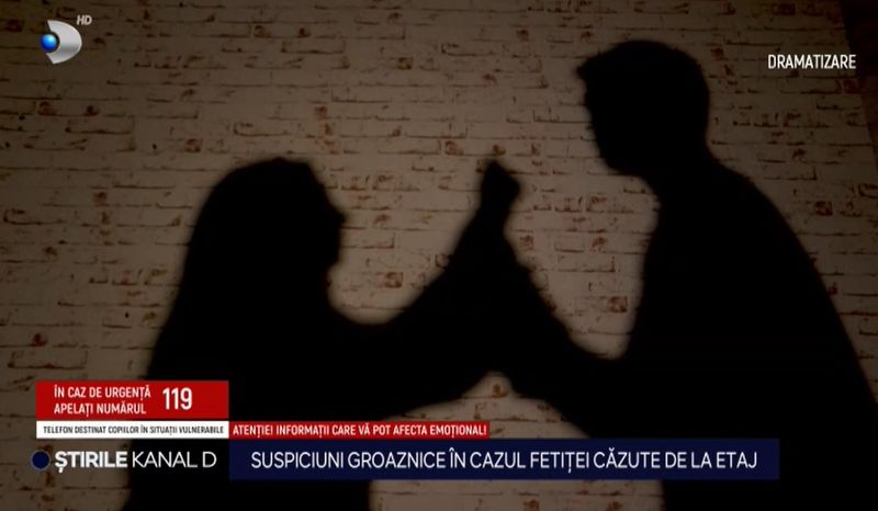 fata cazuta etaj, caz socant, ancheta politie 