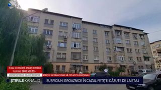 fata cazuta etaj, caz socant, ancheta politie 