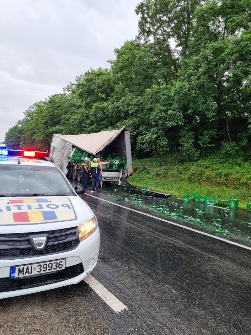 Accident la Porumbacu de Sus, județul Sibiu