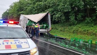 Accident la Porumbacu de Sus, județul Sibiu