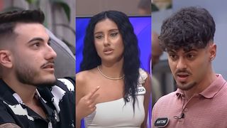 VIDEO Antoni și Bogdan, la cuțite din cauza Rebeccăi. "Te dai leu când ești pisică". Concurenta îi ia apărarea iubitului: "Îl liniștesc eu"