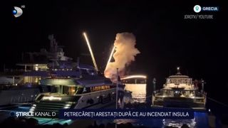 VIDEO Petrecăreți arestați după ce au incendiat insula! Ce pedeapsă riscă aceștia?