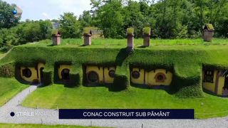 VIDEO Conac construit sub pământ! Cât a plătit „Boierul Ilie” pentru această casă acoperită de iarbă?