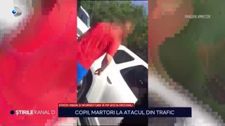 VIDEO Scene ireale! Copiii au fost martori la atacul din trafic