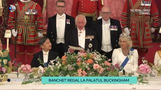 VIDEO Banchet regal la Palatul Buckingham! De ce a fost organizat marele eveniment?