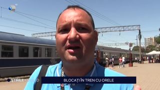 VIDEO Blocați &icirc;n tren cu orele. Care au fost cauzele