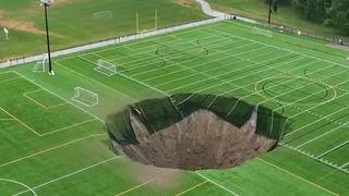 Momentul apariției craterului a fost filmat&nbsp;