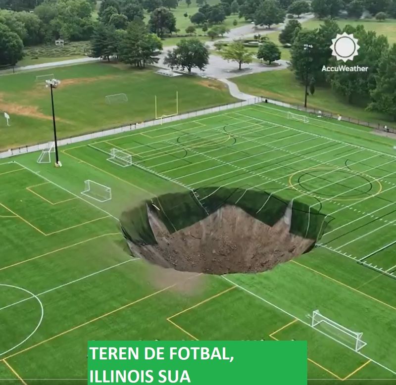 Momentul apariției craterului a fost filmat 